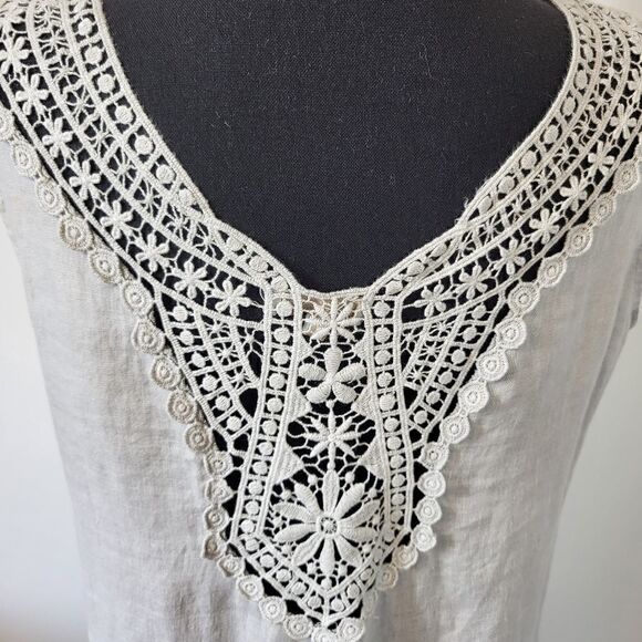 Bella Ambra Linen Sleeveless Dress - Picture 9 of 10